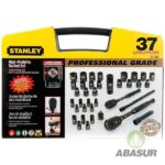 Set Stanley mecánico, 37 piezas, cromo negro, modelo 87-320