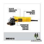 Esmeriladora angular DEWALT 4 1/2″ 700 watts, modelo DWE4010-B3