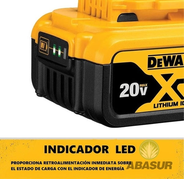 Batería DEWALT ION-LI 5.0Ah 20V MAX XR para herramientas inalámbricas,  modelo DCB205 - ABASUR