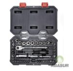 Matraca 3/8″ con dados SAE/mm con 50 piezas modelo CSWS13C