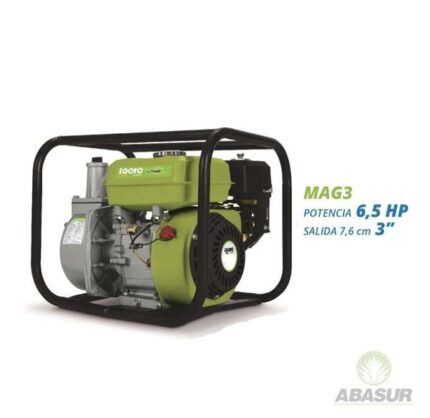 Motobomba a gasolina 6.5 HP 3” marca IGOTO modelo MAG3