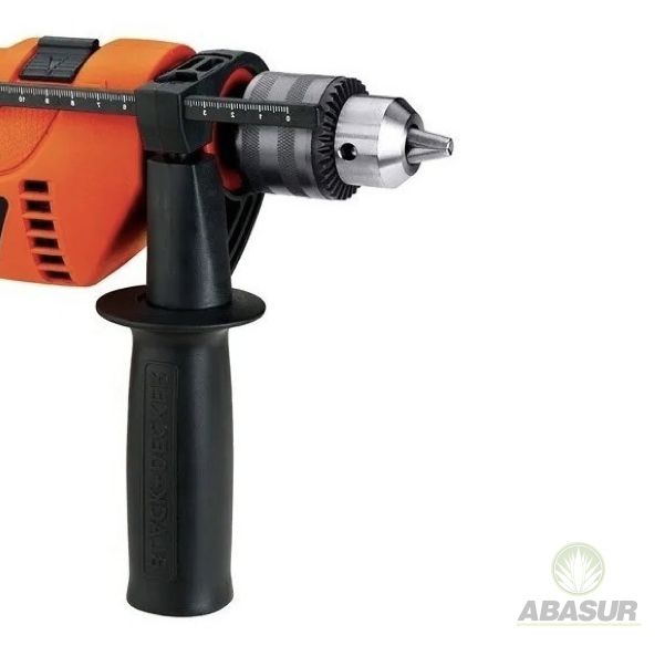 Taladro Percutor 1/2” (13mm) 550W + Atornillador Inalámbrico 4.8 + 15  Accesorios HD555-B3E Black + Decker: HD555-B3E Herramientas eléctricas y  ferretería en general