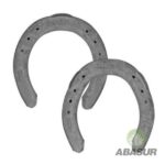 Herradura delta – Mustad para equitación con pestañas número 00, juego de 4 piezas