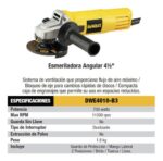 Esmeriladora angular DEWALT 4 1/2″ 700 watts, modelo DWE4010-B3