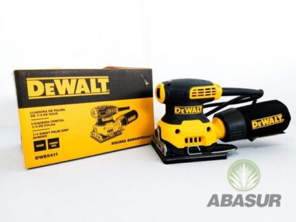 Lijadora de palma de 1/4″ de hoja DEWALT 230 watts, modelo DWE6411-B3